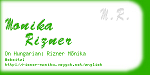 monika rizner business card